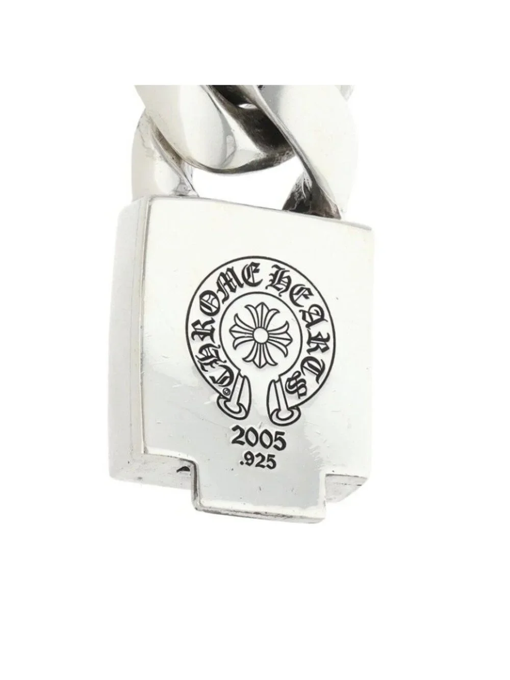 Chrome Hearts Clsc BS Large Box ID Classic Silver Bracelet